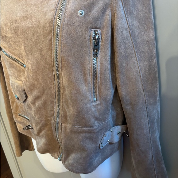 BlankNYC beautiful suede motorcycle jacket sz Sm - Picture 4 of 8